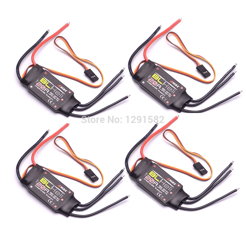6 шт. 12A / 20A SimonK BLHeli ESC Бесщеточный Регулятор скорости для квадрокоптера VX210 QAV X 214|emax