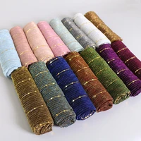 fashion muslim foulard women shimmer scarf female glitters plain scarves shawl pashmina sequins long head scarf sequined hijabs
