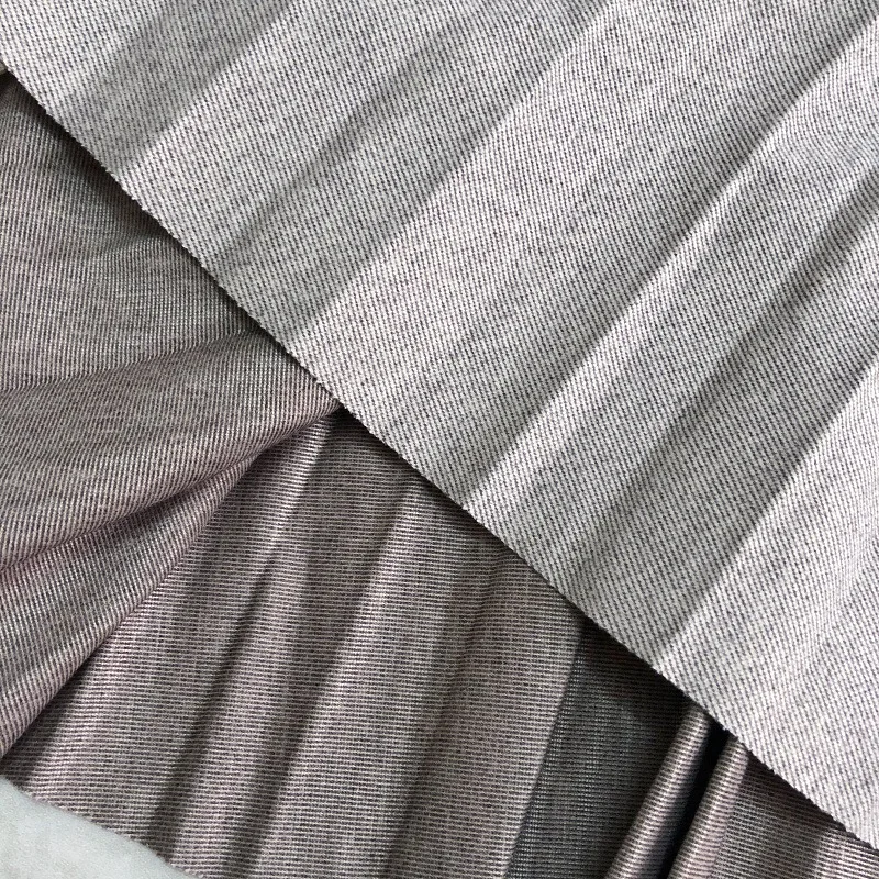 

New Arrive Solid Color Winter Wool Skirt Women Clothes Fashion Elegant A Line Slim Pleated Mid-Calf Skirt High Waist Tunic Belt