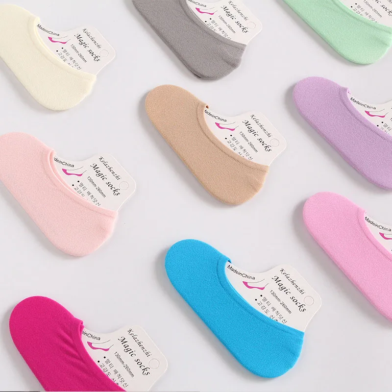 2020 однотонные повседневные тонкие короткие носки женские хлопковые Модные