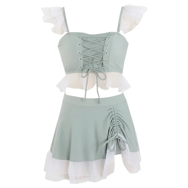 

2021 new fashion Korean fairy style split cute Japanese female student swimsuit female hot spring swimsuit