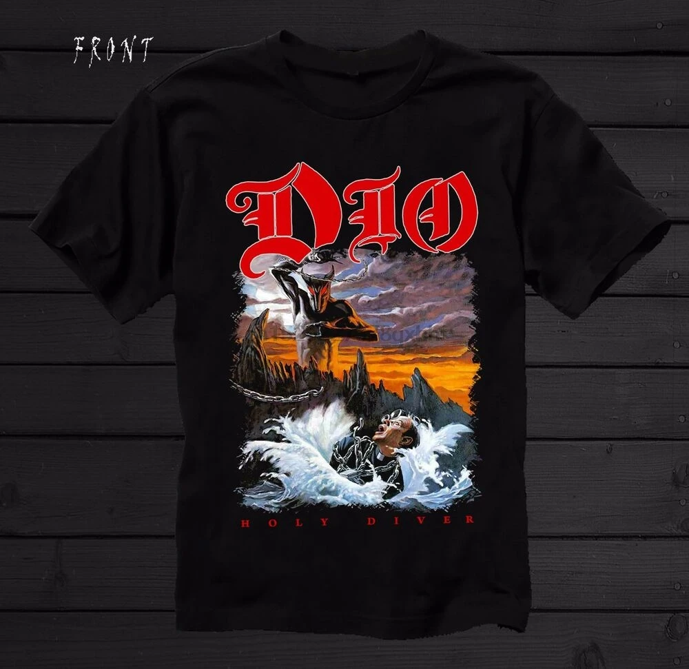 DIO- Holy Diver-американская хеви-метал группа T_shirt-SIZESS to 6XL |
