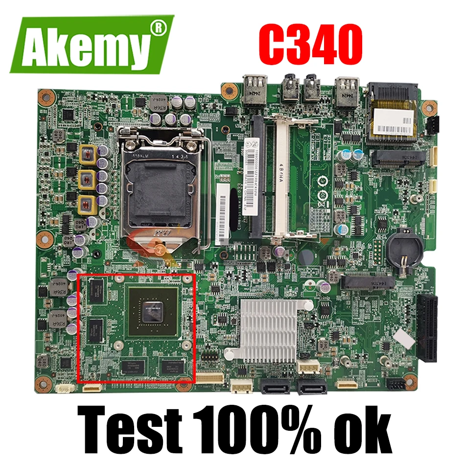 

Материнская плата CIH61S1 REV1.0 LGA1155 для Lenovo C340 C440 AIO, 100% протестированная, полностью работает, с 4 видеовоспоминаниями!