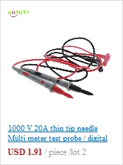 1000 V 20A тонким наконечником иглы мультиметровый тест зонд/цифровой мультиметр тестер 828 акция