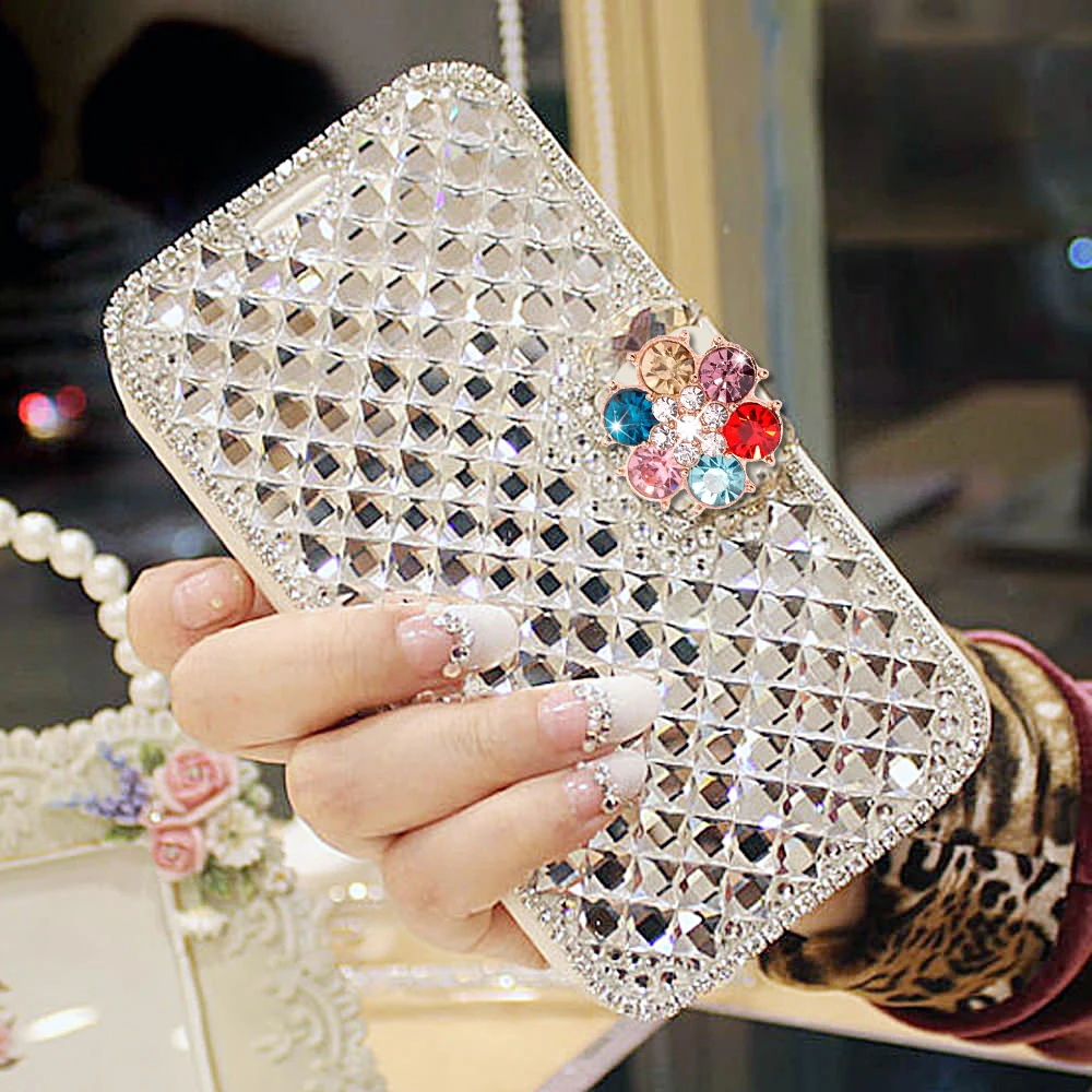 

Bling Glitter Case For Huawei P20 Lite Case P30 Pro Diamond Magnetic Wallet Flip Stand Leather Cover For Huawei Mate 20 Pro Case