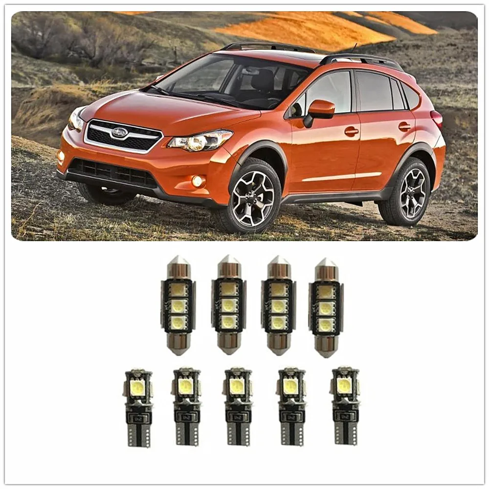Комплект светодиодного интерьера 9 шт. для Subaru Liberty Outback SVX Tribeca 1990-2019 | Автомобили и