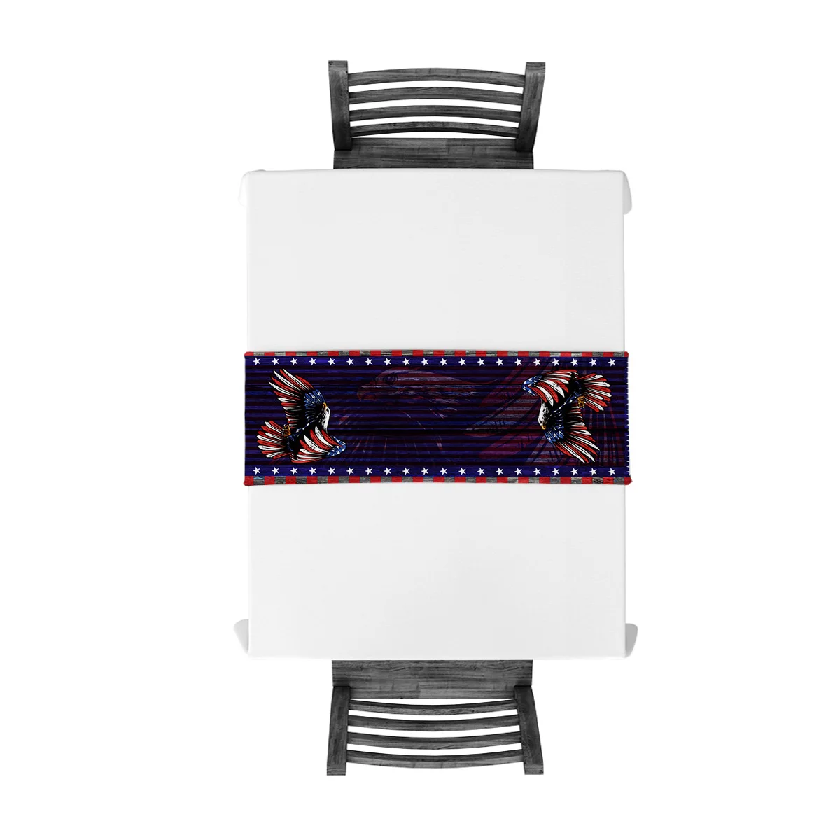 Американский флаг элемент Орлан Настольная дорожка скатерть s | Дом и сад