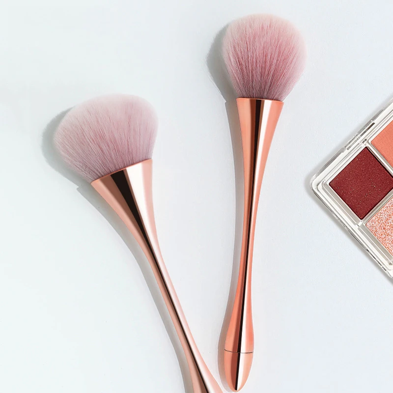 Rosegold пудра для макияжа плотного мягкого Большая кисть нанесения румян свободные
