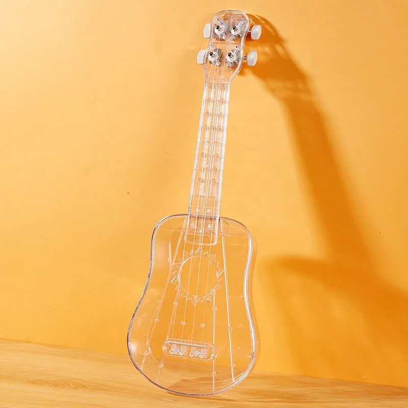21 Inch 4 Strings Transparent acrylic Soprano Ukulele Full Kits Acoustic Colorful Hawaii Guitar Guitarra enlarge