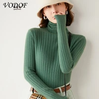 vodof 2021 basic turtleneck women sweaters autumn winter tops slim women pullover knitted sweater jumper soft warm pull