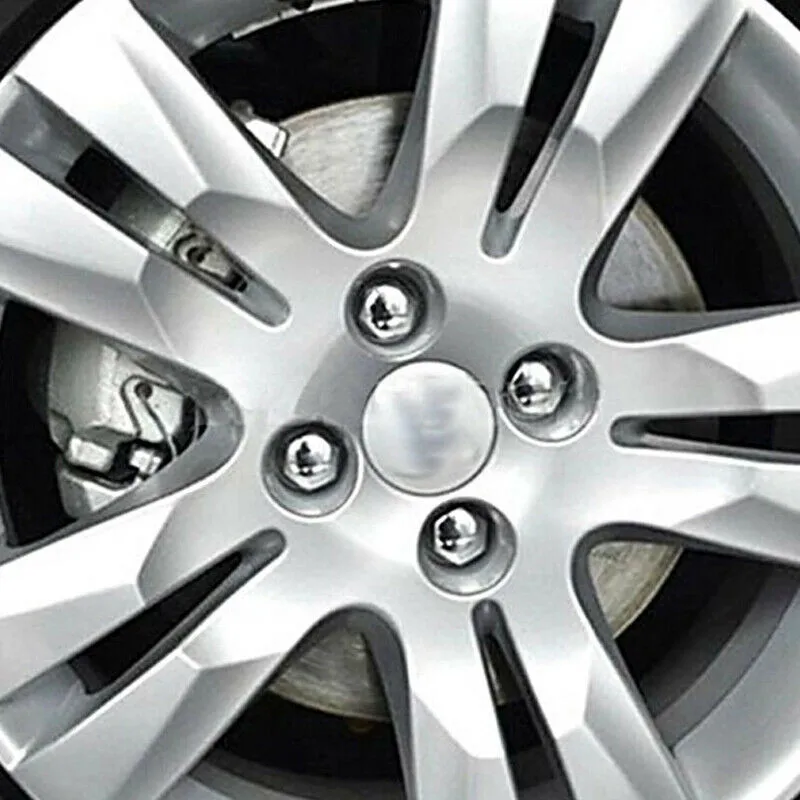 

17mm 20pcs/set Car Wheel Nut Caps Protection Covers Caps Electroplating Silver Anti-Rust Auto Hub Screw Cover Car Tyre Nut Bolt