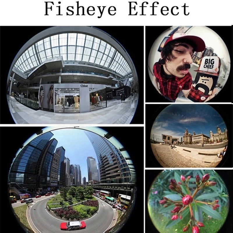 

Wide Angle Mobile Phone Camera Lens Fish Eye Macro Lens for Iphone 7 8 6 X 11 Universal 3 In 1 Smartphone Fisheye Lens with Clip