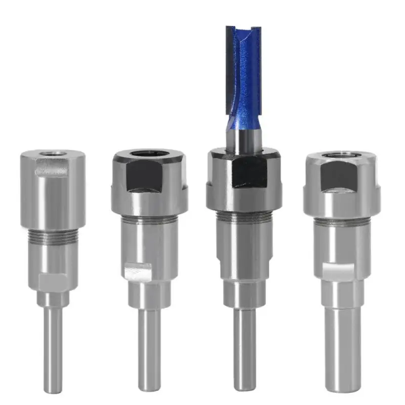 

1/2 1/4"12.7MM 12MM 6.35MM 8MM Shank Milling Cutter Extension Wood Carving Router Bit Extension Rod Collet Engraving Machine
