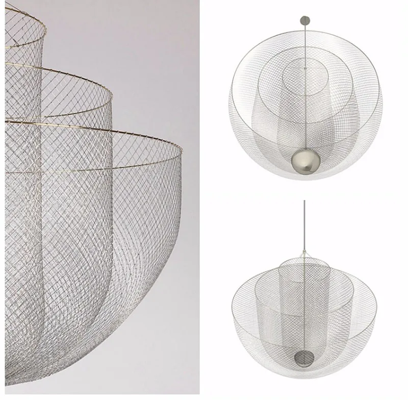 Artpad Italy Design Metal Grid Lamparas De Techo Colgante Moderna Fashion Cloth Store Pendant Lighting Fixture Warm | Освещение
