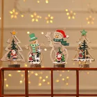 Деревянная подвеска на рождественскую елку, деревянные украшения, новогодний подарок, рождественское Рождественское украшение для дома
