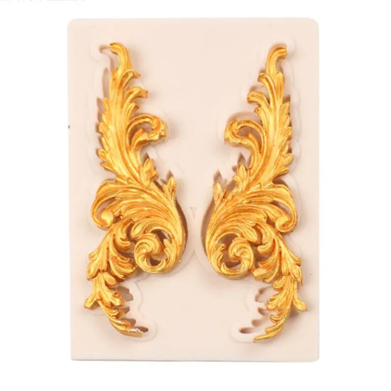 

European Vintage Baroque Relief Silicone Fondant Lace Mold Gumpaste Chocolate Clay Candy Moulds Cake Border Decorating Tools