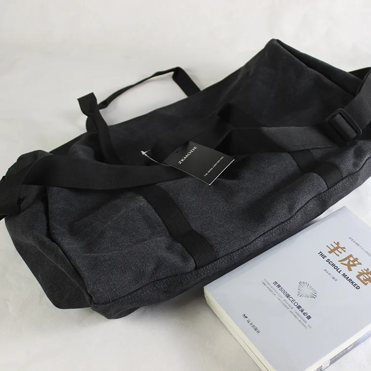 

Plain Canvas Travel Bag Simple Fabric Handbags Large Capacity Retro Tote Bag