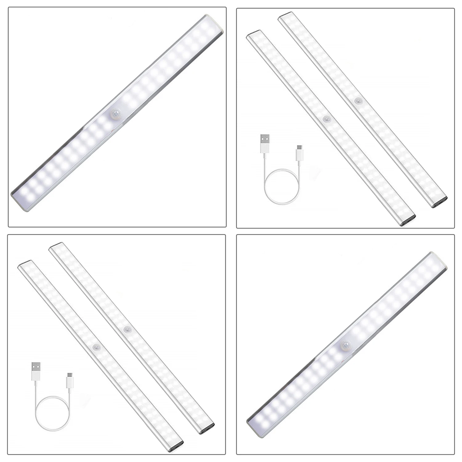 

Closet Light, USB Rechargeable Motion Sensor Light, Portable Night Safety Light, For Stairs, Wardrobe