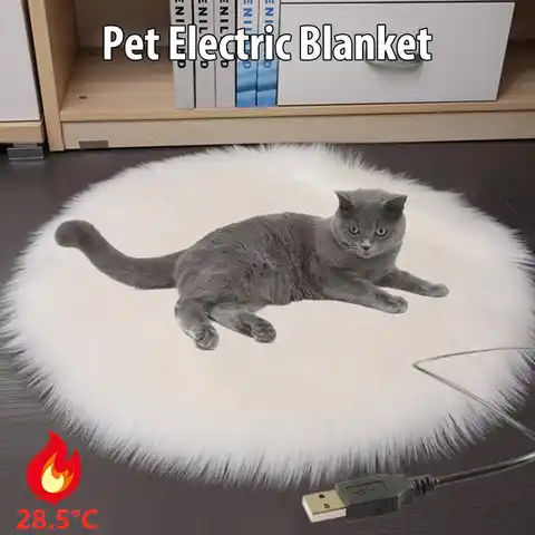 Электрическое одеяло для домашних животных, подушка с подогревом, коврик для лежанки для собак и кошек, подушки для дивана для домашних живо...