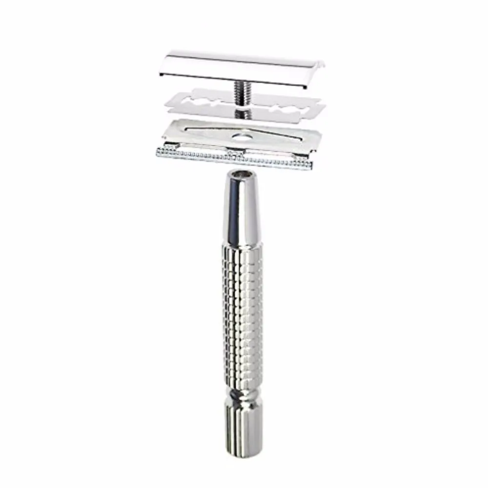 

High Quality Men's Manually Razor Classic Old Fashioned Sided Manually Shavers Metal Shaving Tools Home Essential