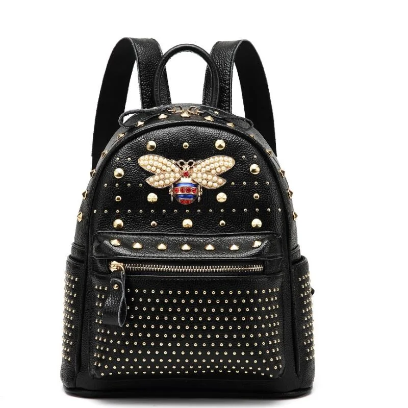 2021 Новое поступление модные женские туфли сумка Diamond пчела сумки жемчуг заклепки