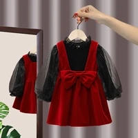 girls autumn suit 2021 new childrens net red foreign style fashionable skirt childrens casual long sleeved trendy two piece s