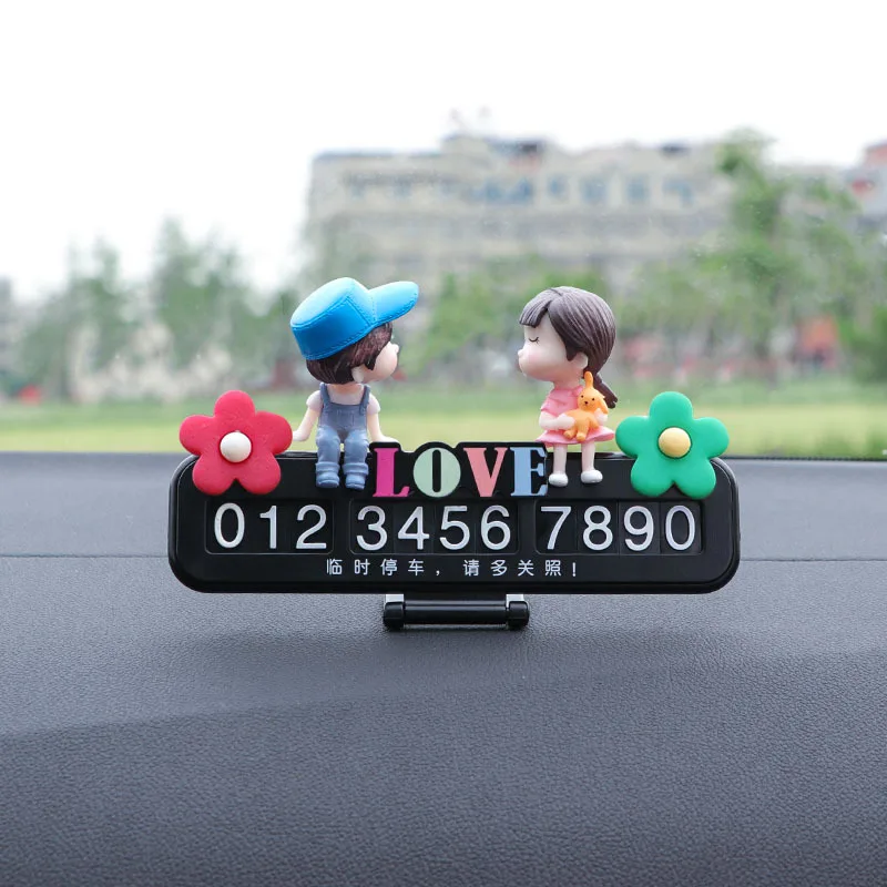 

Couple Luminous Phone Number In Parking Lot License Plate Temporary Parking Sign Temporary Parking Card Phone Number Card Board