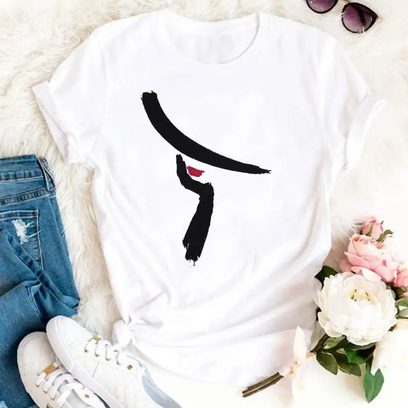 

Женская одежда 90-х Стильная Милая Сексуальная женская новая летняя футболка 90-х с принтом женская футболка с коротким рукавом Топ Футболка ...