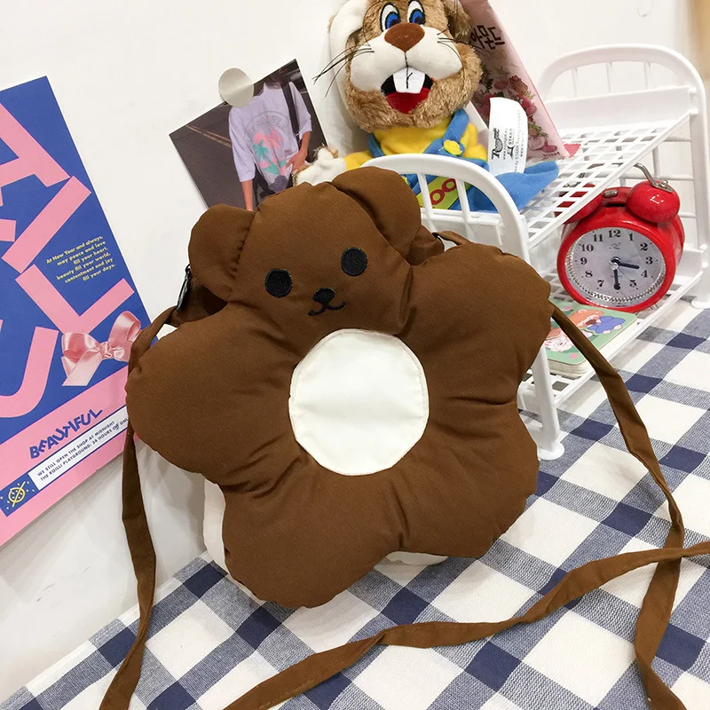 

South Korea Cartoon Cute Soft Sister Bear Female 2021 Designernew Small Fresh Foreign Ins Messenger Bag，JT540015