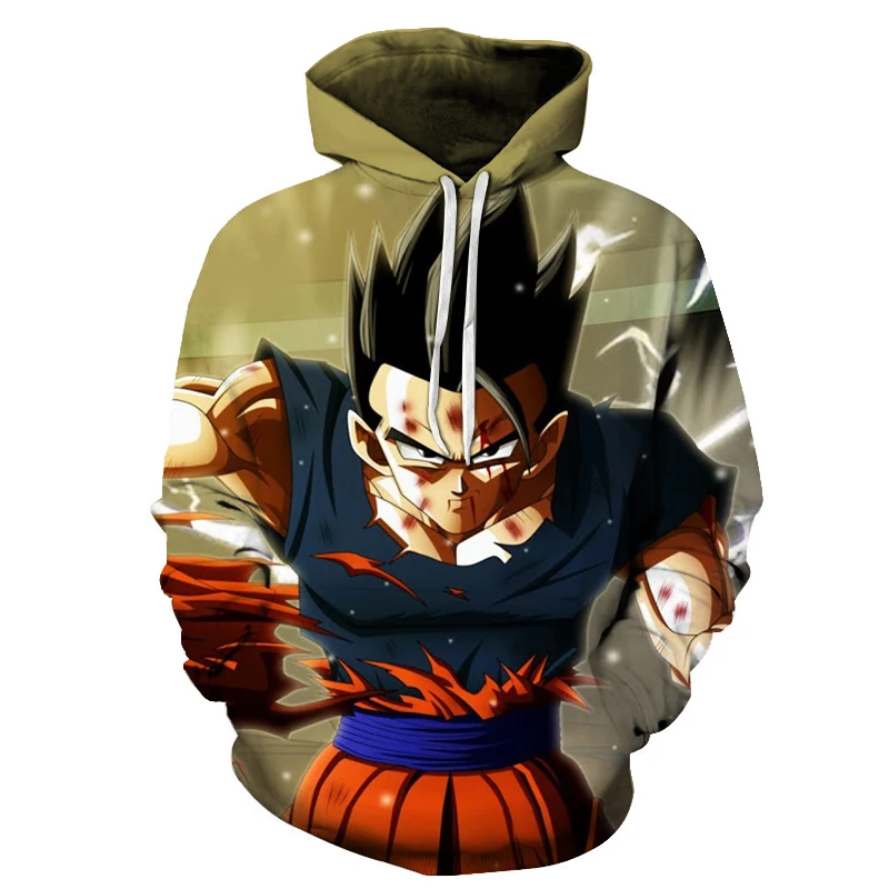 LMS124Q Dragon Ball Z Vegeta Resurrection толстовки для женщин и мужчин Аниме Толстовка Супер Saiyan Goku/Majin Buu/Piccolo/Cell DBZ Толстовка пальто - Цвет: LMS124Q