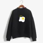 Толстовка Женская Осенняя флисовая, с принтом в виде яиц, пастельных цветов