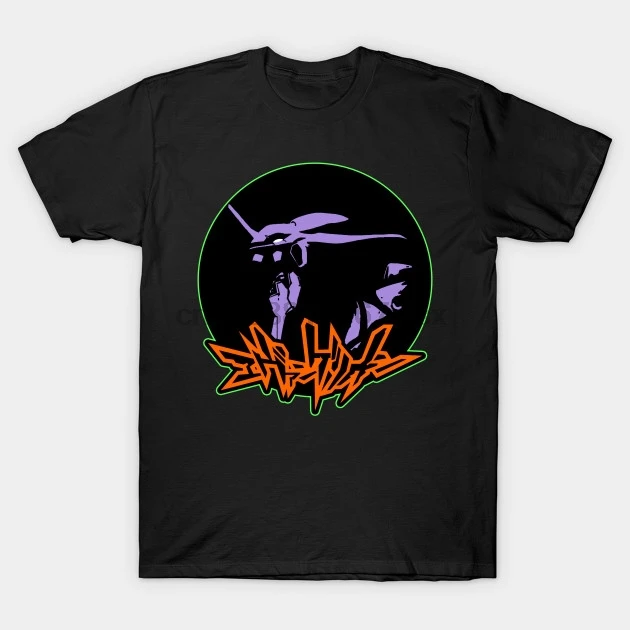 Мужская футболка evangelion Evangelion с принтом Футболки|Мужские футболки| |
