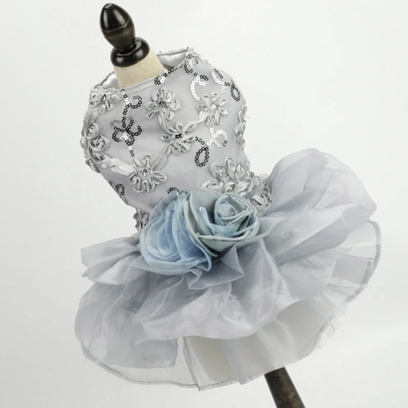 Женское Цветочное платье для собак и кошек роскошное чихуахуа юбка маленьких