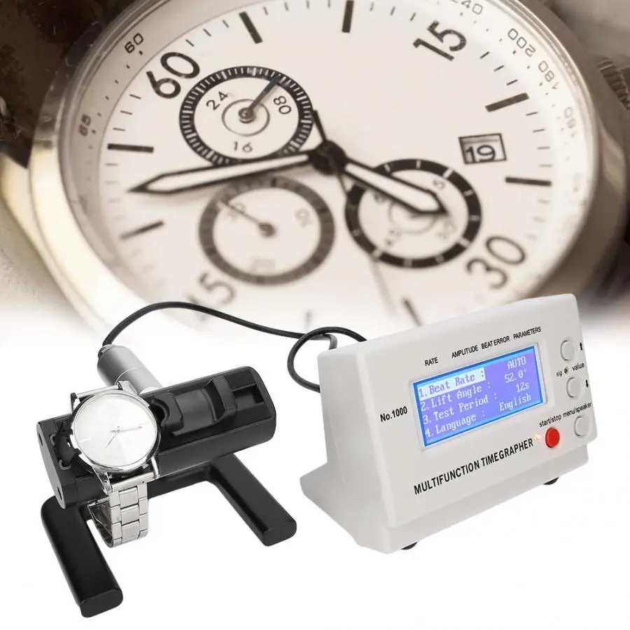 Профессиональный механический прибор для проверки часов хронограф