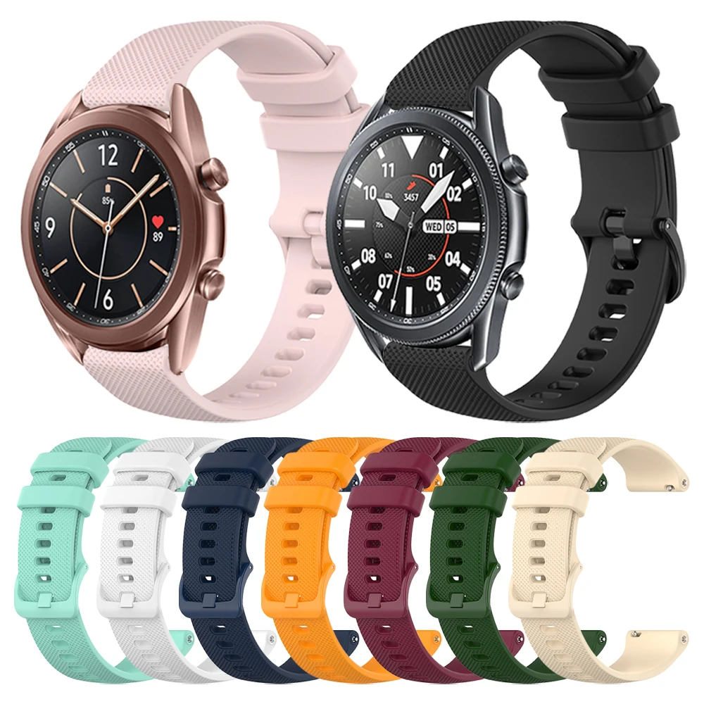 

Silicone Strap For Samsung Galaxy Watch 3 45mm 41mm Band Galaxy Watch 46mm 42mm Wristband Active 2 44mm 40mm Watchband Bracelet