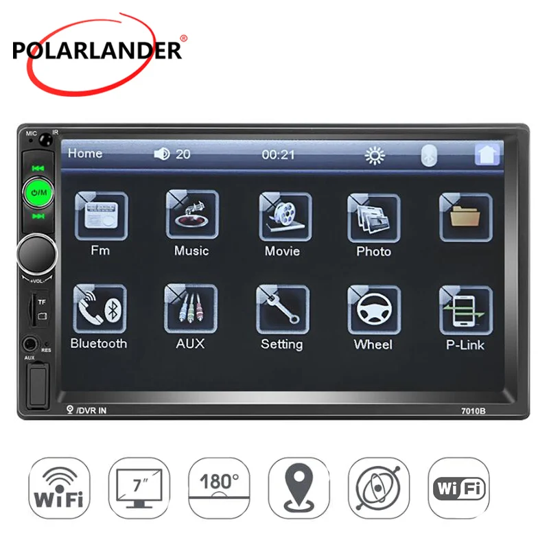Автомобильный радиоприемник 2 Din Android USB FM лидер продаж IOS Bluetooth MP5 рамка с камерой