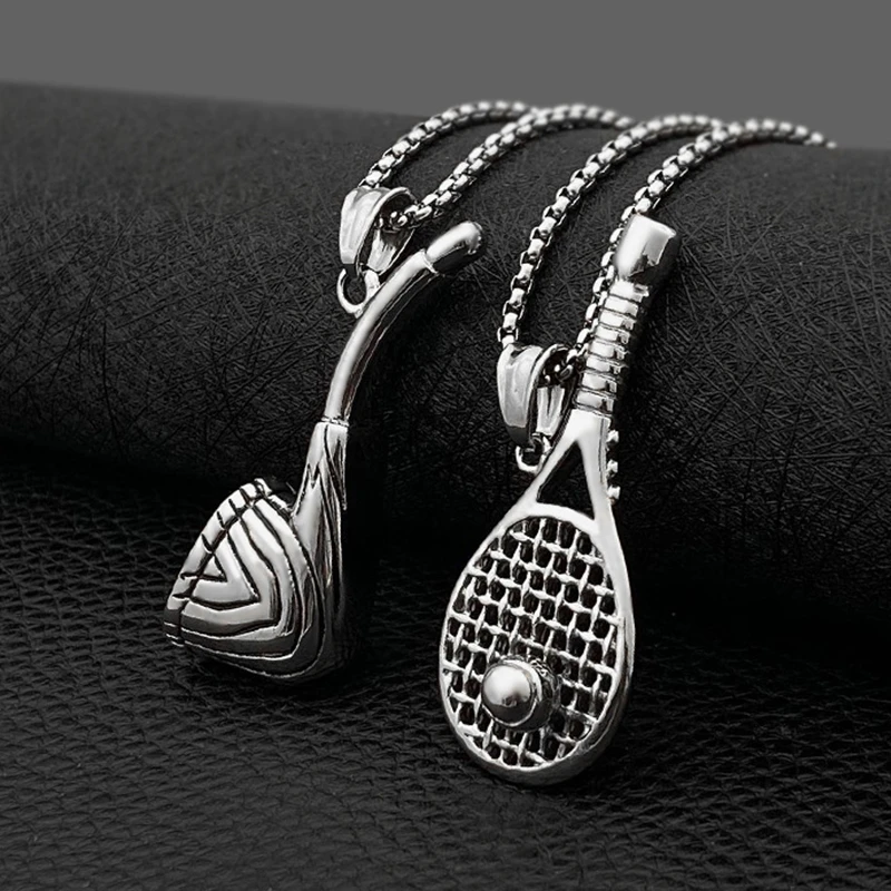 2020 новые ювелирные изделия Стиль трубы теннис подвеска в виде ракетки для женщин