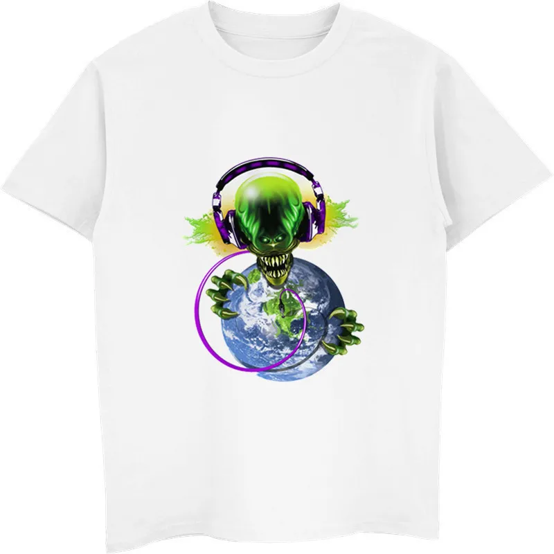 НЛО футболка Aliens (чужой) в стиле хип хоп Стиль новый оригинальный дизайн классная