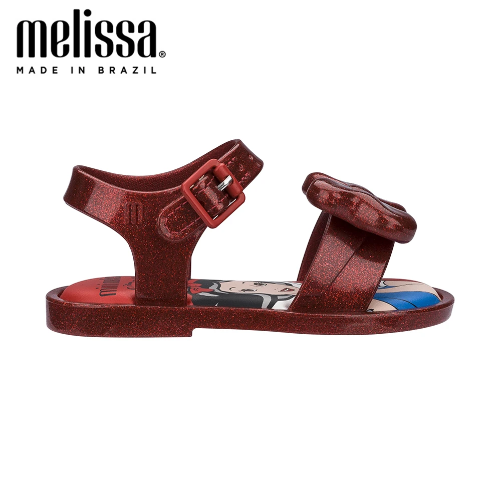 Мини сандалии Melissa Mar + Снежная обувь принцессы желе для Девочек Пляжные Сандалии