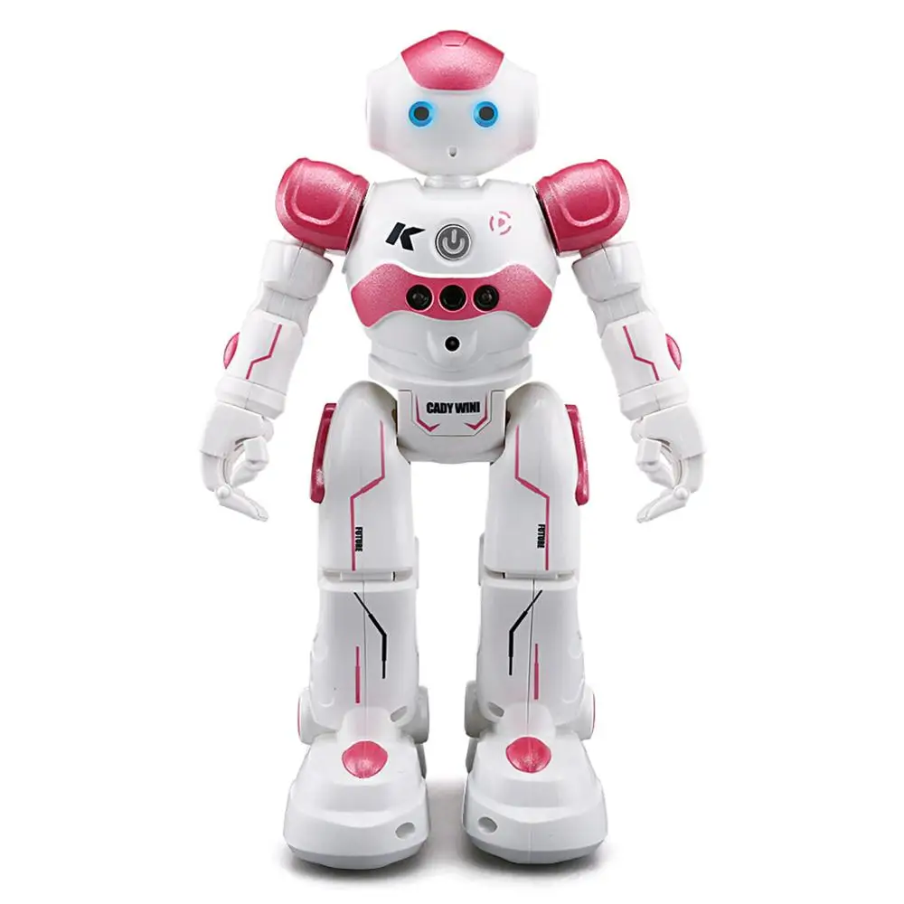 Розовый R2 usb зарядка танцы управление жестами RC робот игрушка интеллектуальная программа для детей подарок на день рождения - Цвет: Розовый