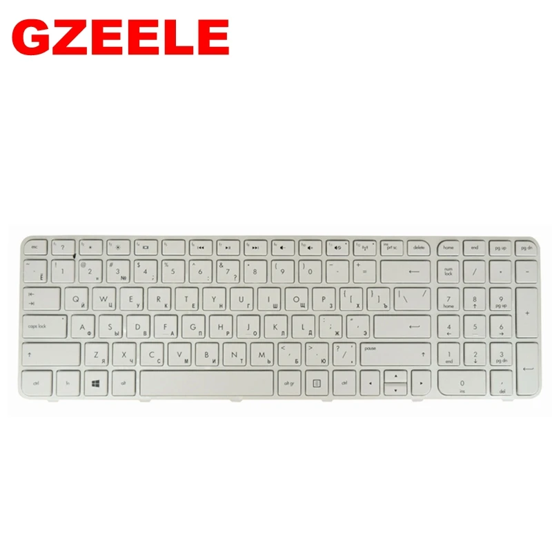 Русская клавиатура для ноутбука HP Pavilion черно белая G6 2000 2100 2200 2211SR 2300|russian laptop