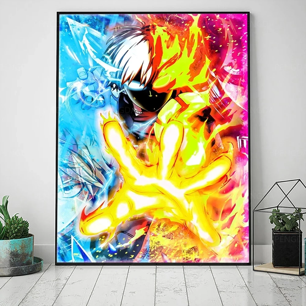 

HD Prints Home Decor Canvas Fire Fight Anime Japan Poster Painting Gifts Wall Art Modular Picture No Framework For Living Room