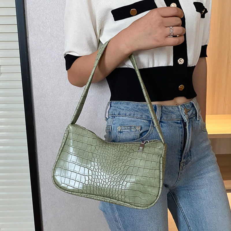 

Casual PU Leather Women Handbag Shoulder Bag Handbag Elegant Shoulder Chain Crossbody Bag Popular Simple Female Daily Bag