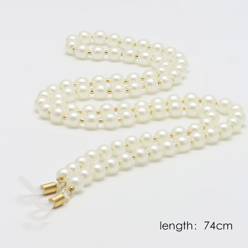 

Fashion Simple Pearl Glasses Chain Hanging Neck Anti Eyeglasses Rope Glasses Accessories Wholesale