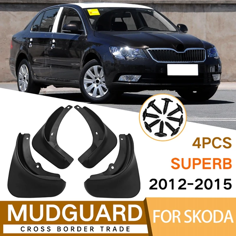 

Mudflaps for Skoda Superb 2012-2015 Mudguard Fender Mud Flap Guard Splash Mudguards Car Accessories