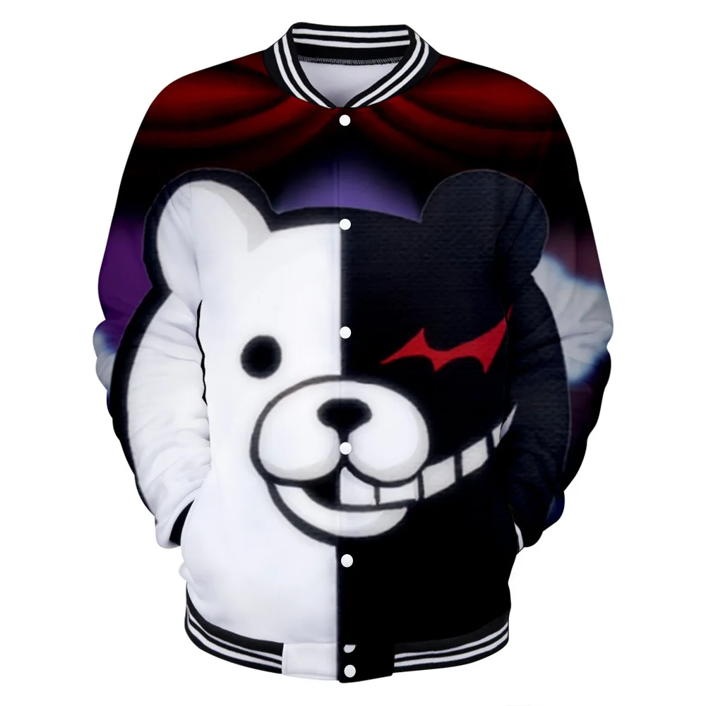 Бейсбольная куртка Bear 3D для мужчин и женщин повседневный спортивный костюм