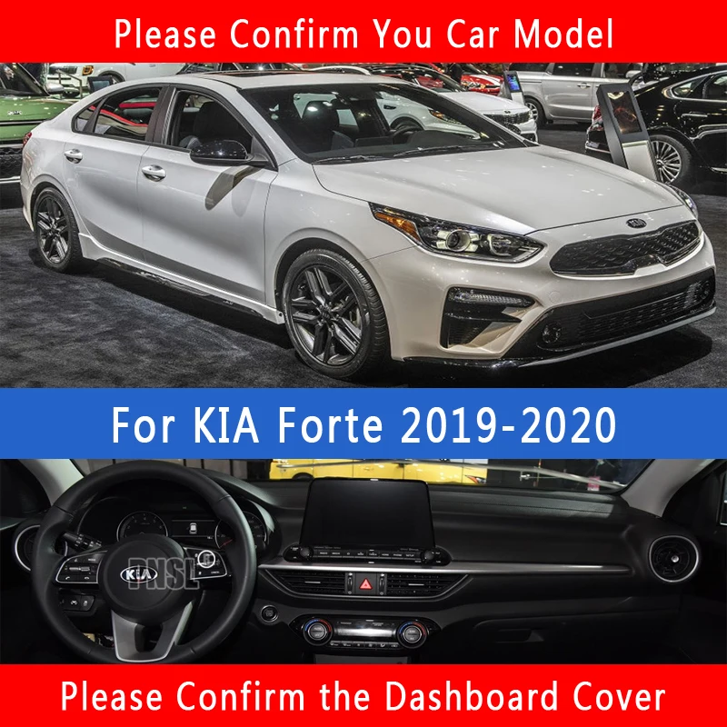 PNSL крышка приборной панели автомобиля тире коврик ковер для KIA Forte 2019-2020 Защита от