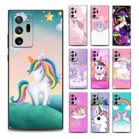 compact lovely rainbow unicorn phone case for samsung m01 m11 m12 m21 m31 m32 m42 m1 m22 m41 m52 m62 note 20 9 10 plus silicone