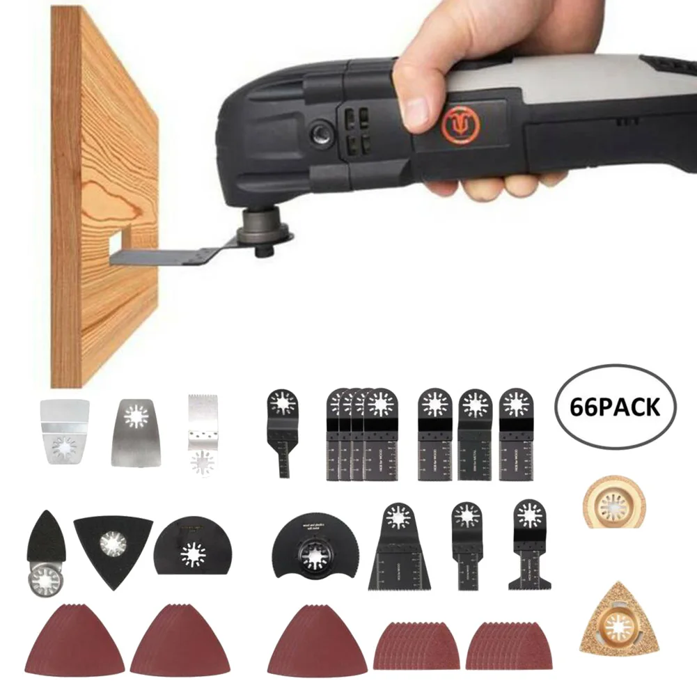 

66Pcs Oscillating Saw Blade Multi Tool For Makita Fein Bosch Multi-Function Power Tool Accessories For Wood Cutting Disc