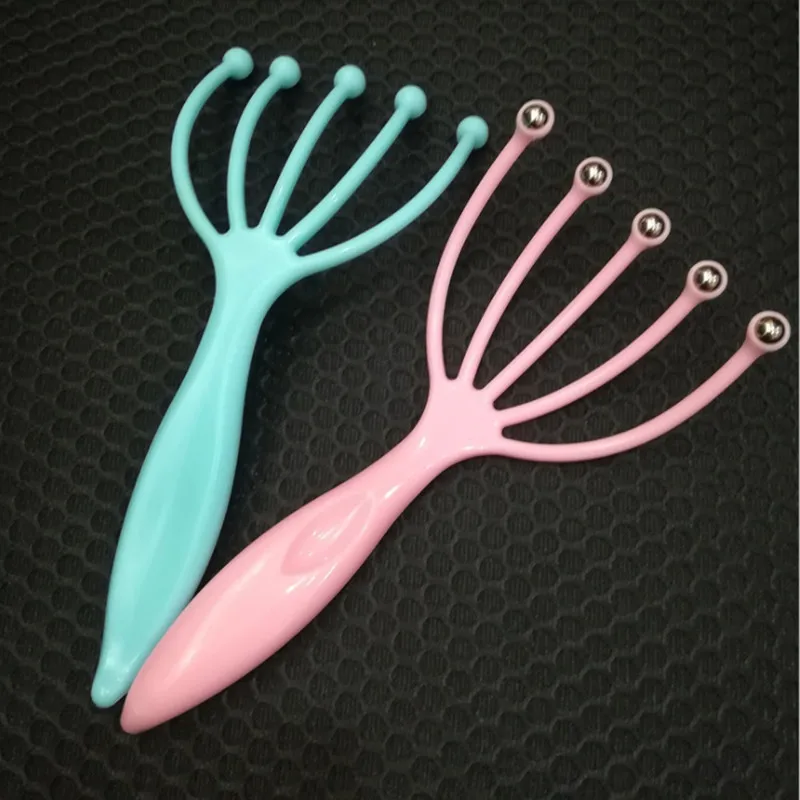 Лидер продаж массажер для головы со стальными шариками релаксации пяти пальцев